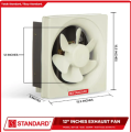 Standard ORIGINAL Exhaust Fan Sizes 6, 8, 10 and 12 Inches. 