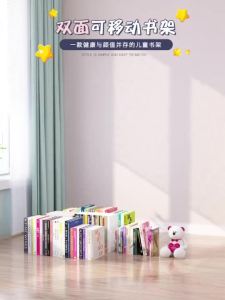 CozyNest Bookshelf Childrens Mobile Bookcase with Wheels Multi-layer Home Floor Storage Rack Simple Trolley Snack Storage Rack Iron Art MVCL