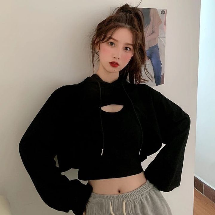 Lazada crop best sale top hoodie