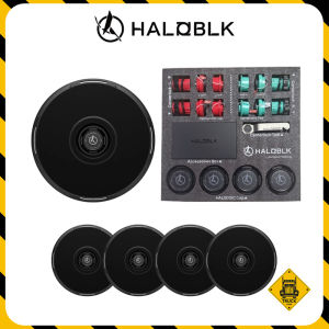 HALOBLK HaloDisc 2 Wheel Covers for Tesla Model 3 and Model Y 19" Crossflow Wheels - RTP (Black)
