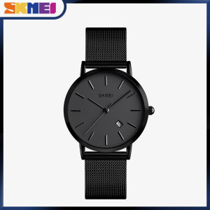 SKMEI Women Fashion Quartz Watches Elegant Simple Stainless Steel Waterproof Casual Wristwatches 1530
