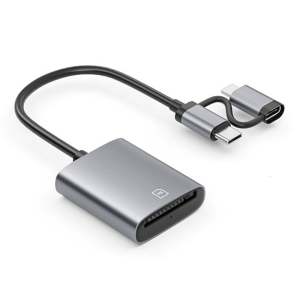 Aluminum Alloy MS Reader Two 8Pin Type C MS Memory Sticks Adapter For Phone Pad