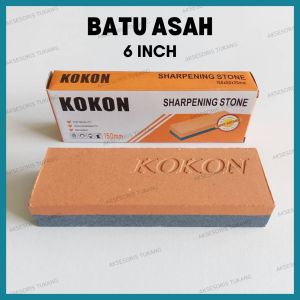 Batu Asah Pisau 6 Inch Kokon Pengasah Asahan Pisau Gunting Gurinda Mata Bor 6" Inci 15 cm