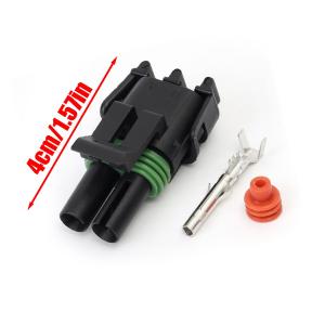 2Pin 2.5MM Series Car Motorcycle Female or Male Injector Socket Waterproof Automobile Cable Connector Plug Car Accessory