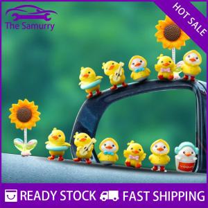 Samurry ✨Hot Sale✨ 1Set Cartoon Resin Little Yellow Duck Model Car Center Console Decor Cute Car Ornaments Auto Interior Dashboard Accessories
