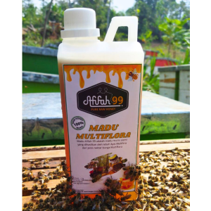 Madu Afifah 99 - Madu Murni Asli Nektar Multiflora 1Liter (1000 ml) Madu Multiflora - Madu Asli Grade A 100% Alami Pure Natural Raw Honey