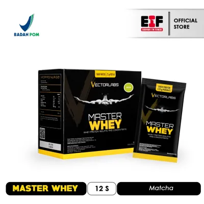 VECTORLABS MASTER WHEY 1 BOX 12 SASHET SACHET SASET WHEY PROTEIN ISOLATE