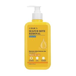 YTL สบู่ซัลเฟอร์ฆ่าเชื้อแบคทีเรีย เจลอาบน้ำ 3 ใน 1​​ ​​สูตรอัพเกรดขจัดไรฝุ่นด้วยซัลเฟอร์ สารสกัดจากพืช​​