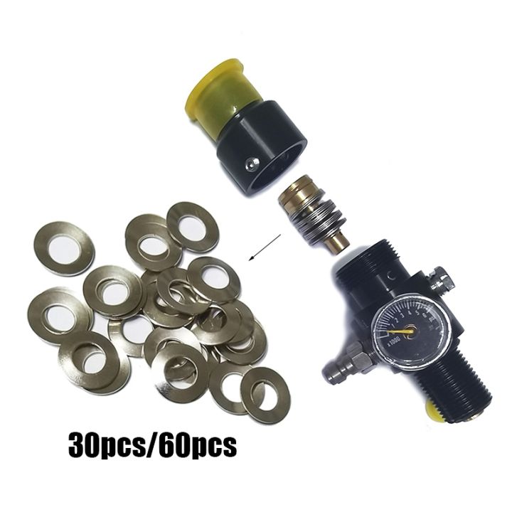 【hot】☈ HPA Air Cylinder Regulator Reduced Pressure Disk Disc 30/60pcs