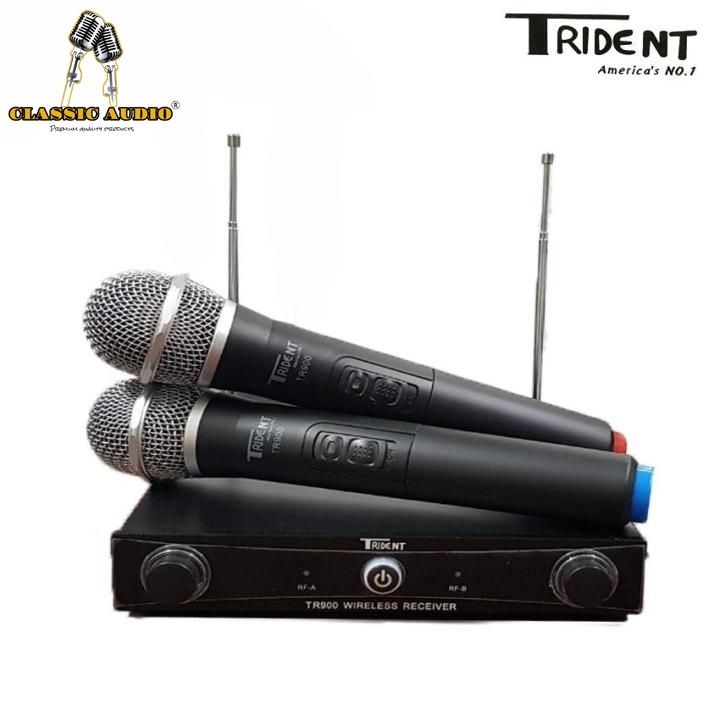 ORIGINAL Trident TR900 Made in USA Wireless Dual Microphone System