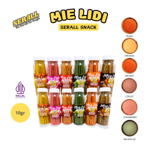 SERALL Mie Lidi 10gr - Makanan Ringan (6 Rasa)