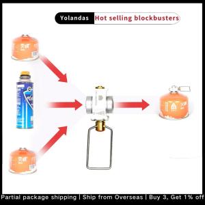 [Yolandas] Camping Gas Saver Plus Gas Converter Shifter Refill Flat Tank Conversion Adapter
