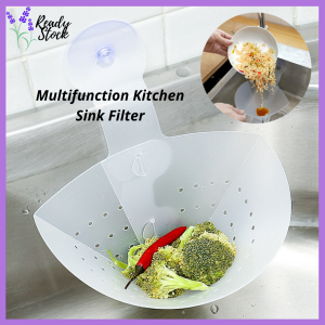 [Ready Stock] Tik Tok Multifunction Kitchen Drain Sink Filter Food Waste Catcher Foldable Anti-Blocking Reusable With Suction