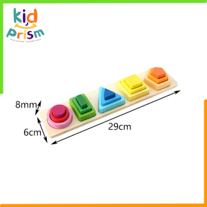 Đồ Chơi Thả Hình Khối Thả Trục Đa Sắc - Giúp Trẻ Nhận Diện Sáng Tạo Luyện Tập Khéo Léo Linh Hoạt - Đồ Chơi Gỗ An Toàn Cho Trẻ Từ 12 Tháng Tuổi