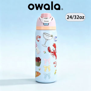 ready stock Original 【PH Ready Stock】Owala Picnic Prep 24oz/32oz Insulated Water Bottle with Straw