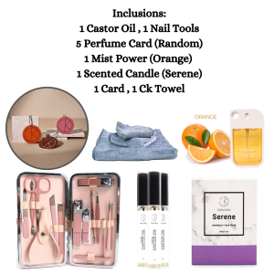 LP I Cathy Kathy Christmas Box Scented Candle & Manicure Nail Tools Perfume Gift Package Set