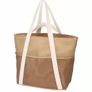 New hot-selling waterproof beach bag with zipper 8 Sandproof pocket beach tote bag for travel and swimming