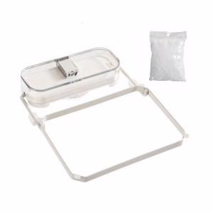 Kitchen Sink Strainer Folding Catcher Basket Suction Cup Sink Drain Strainer Rack with 100pcs Mesh Bags