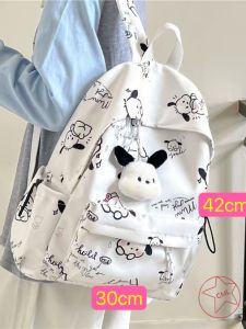 กระเป๋าเป้สะพายหลัง กระเป๋านักเรียน พิมพ์ลายลูกสุนัขน่ารัก แฟชั่นสไตล์เกาหลี F76