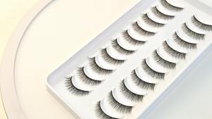 Mi giả tự nhiên mi ngắn mi tạo vẻ tự nhiên mi giả mi tơi cho mắt nhỏ 10 cặp 10mm màu xanh lam.