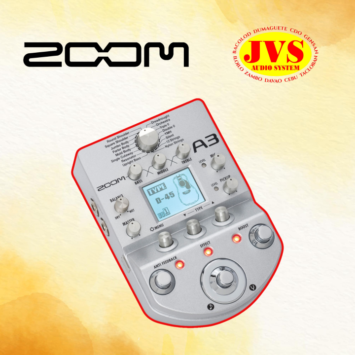 Zoom A3 Acoustic Effects Pedal Lazada PH