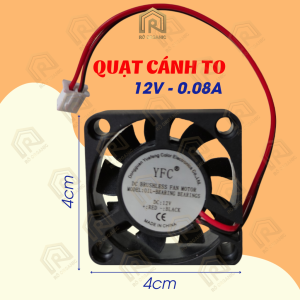 (HCM) Phụ Kiện Máy Xông Tinh Dầu Quạt Gió Quạt Vuông Cánh To Kích Thước 4x 4 cm - Rô Organic