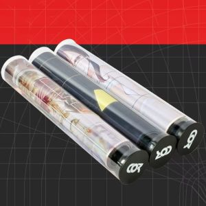 QWWRG Protective Case Games Pad Canister Card Holder Transparent GameMat Protecter Birthday Gift Telescopic Gaming Mat Storge Tube Trading Card