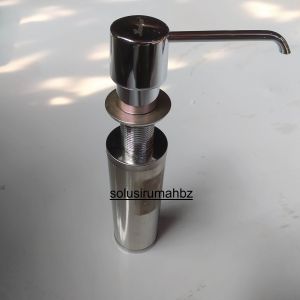 TEMPAT SABUN CAIR BOTOL STAINLESS TABUNG TINGGI SOAP DISPENSER SS UNTUK BAK CUCI PIRING WASTAFEL PENCETAN