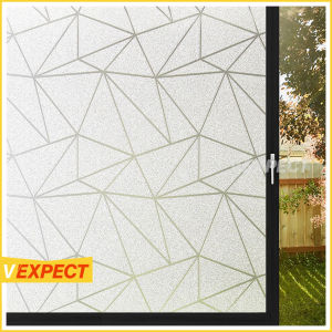 Privacy Window Sticker Film Frosted Glass Window Door Film No Glue Window Covering Non Adhesive Heat Control Anti UV Window Cling for Kitchen Bathroom Office Home Decoration
