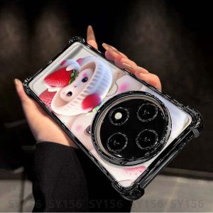 Case OPPO Reno 12F Reno12 F Reno12F 12 Pro 12Pro 5G Reno 11 10 Pro 11F 8Z 7Z 8 6 Phone Case with Camera Protector Clear Luxury Aesthetic Shockproof Thickened Air Cushion Anti-Fall