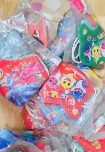 KHẨU TRANG VẢI TRẺ EM CÓ LỚP LƯỚI LÓT THÔNG HƠI