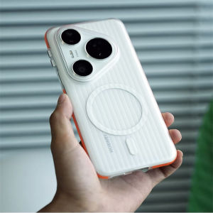 Case For Huawei Pura 70 Ultra 80 70 Pro Plus Pura80 Pro+ For Matte Transparent Luggage Stripe Slim Hard Cover