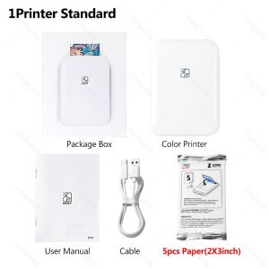 HPRT MT53 Colour Photo Printer 2x3 inch colour photo printing Bluetooth Support Android iOS