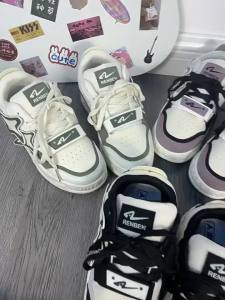 Versatile American Retro Casual Shoes Thick-Soled Fashion Loafers Womens Shoes Star National Trend Street Style Sports Sneakers