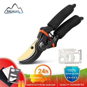 Pruning Shears for Gardening Shears Heavy Duty Cutting Shears Garden Hedge Clippers Rose Pruning Shears Hand Clippers Gardening Red Black with 11 in 1 Multifunction Card Tool Stainless Steel Christmas Decoration Gift