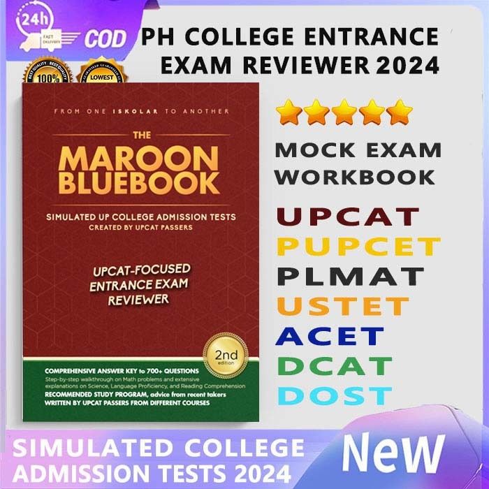 2024 UPCAT Reviewer 2024 Maroon Bluebook - Updated UPCAT-FOCUSED ...