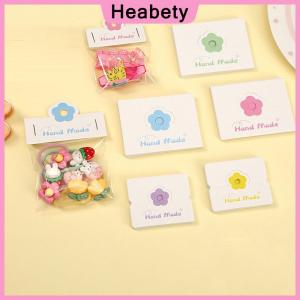 Heabety  100pcs Lot Foldable Packaging Paper Cards Colorful Flowers Cards For Handmade Jewelry Retail Hang Tag Flowers Display Cardboard