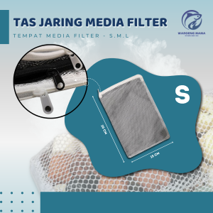 Tas Jaring Media Filter Akuarium Kolam Ikan Ukuran Besar Kecil Medium