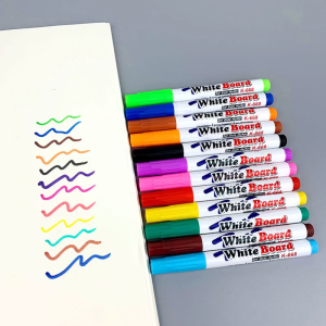 12 Pcs Erasable Whiteboard Markers Colorful Markers Pen for School Teacher Student Office Chalkboard Whiteboard