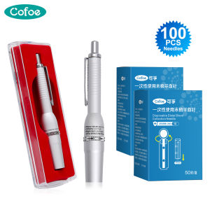 Cofoe 3-Pin Lancet Heads Silver Lancing Pen Household Lancing No Pain for Diabetic Monitor Blood Glucose Meter Device Diabetic Cupping Tools