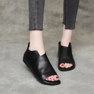 [Free Shipping] Summer Open-Toe Flat Womens Sandals Roman Korean Style Outdoor Sandals Beach Shoes for Middle-Aged and Elderly Mothers
