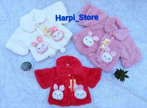 Jaket Bayi Import Bludru Halus dan Lembut 0-4 Tahun