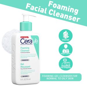 CeraVe Hydrating Cleanser 236ml With 3 Essential Ceramides & Hyaluronic Acid Fragrance Free For Normal to Dry Skin Face & Body Non-comedogenic non-irritating