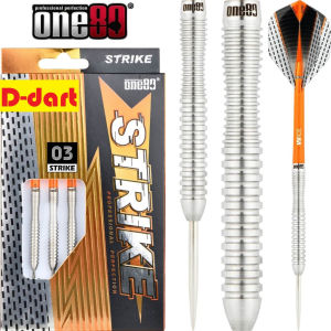 ONE80 STEEL TIP DART - 26G STRIKE 03 HD TUNGSTEN STEEL DARTS (ARROW DART KELULI)