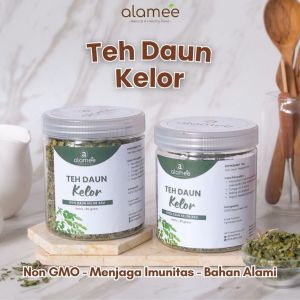 ALAMEE Teh Daun Kelor Moringa Tea Herbal Alami Flower Asli Kering Organik 45gr