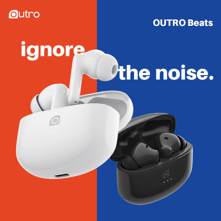 OUTRO Beats Earbuds Active Noise Cancelling Transparency Mode
