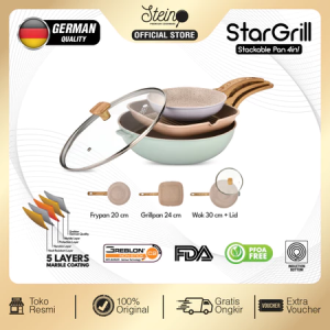 Stein Star Grill Stackable Floating Pan Starpan / Steincookware Star Pan / Stargrill Full Set Panci