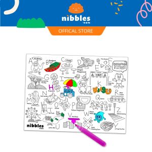 Nibbles by Nom SG Icons Silicone Colouring Mat