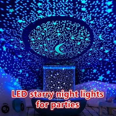 Banquet LED Starry Sky Projector Lamp Night Light for Children & Decoration Party