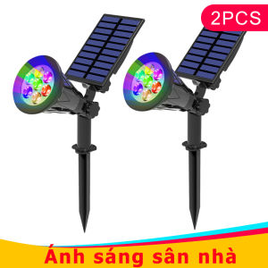 (2PCS)7 đèn LED có thể điều chỉnh đèn rọi năng lượng mặt trời trong đất IP65 không thấm nước cảnh quan Đèn tường chiếu sáng ngoài trời